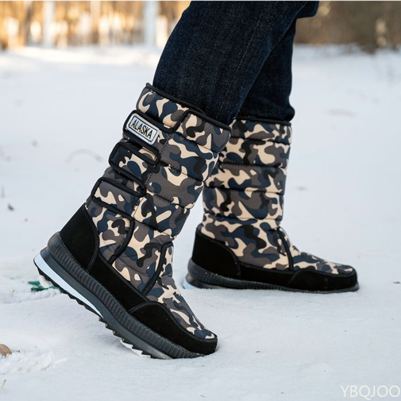 Sewing Fleece - Große winddichte und kältebeständige Outdoor-Schneestiefel mit