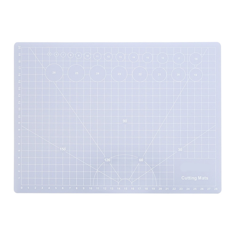 Cutting Mat Self Heal - Transparente, selbstheilende Schneidematte mit Gittermuster, rutschfeste