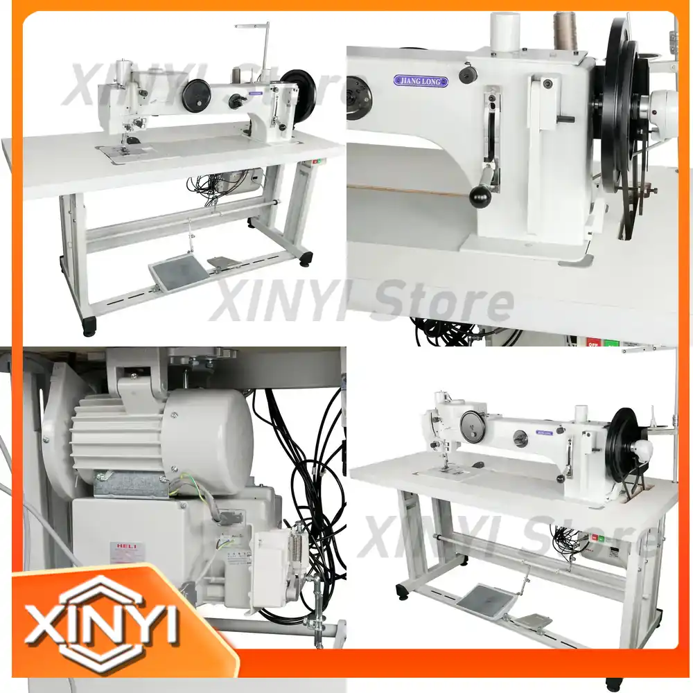 Leather Needle Heavy - JL-366-76-12P Industrielle Einnadel-Langarm-Zickzack-Nähmaschine für Schwerlast-Dickmaterialien wie