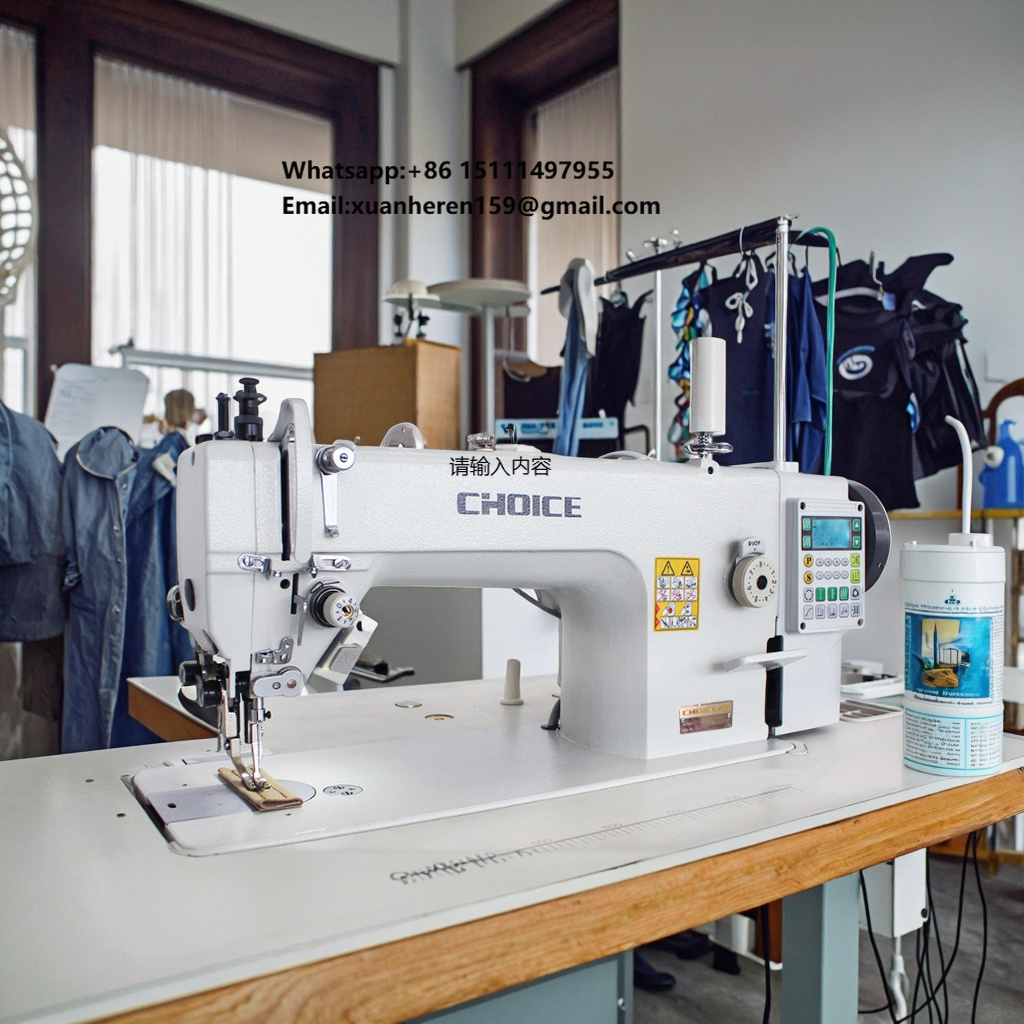 Sewing Machine Needle - Golden Choice GC-0303-D4 Hochgeschwindigkeits-Industrienähmaschine Doppelnadel-Steppstich Automatisch