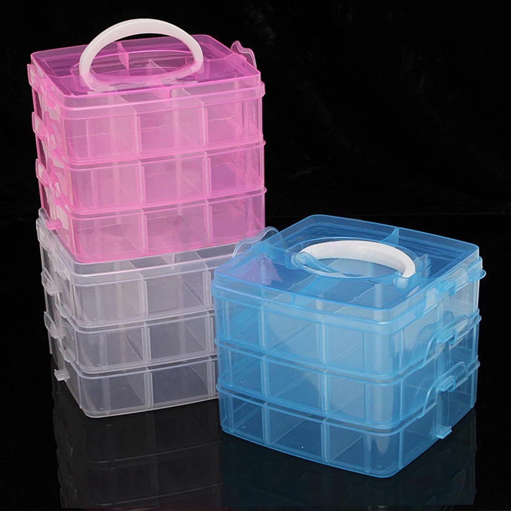 Bobbin Organizer Box - 3 schichten 18 Fächer Kunststoff Stickerei