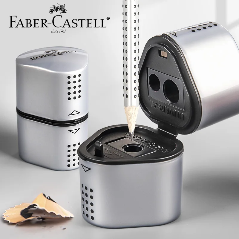 Faber-Castell Pencil Grip - Faber-Castell Grip Trio 3-in-1 Bleistiftspitzer Manueller