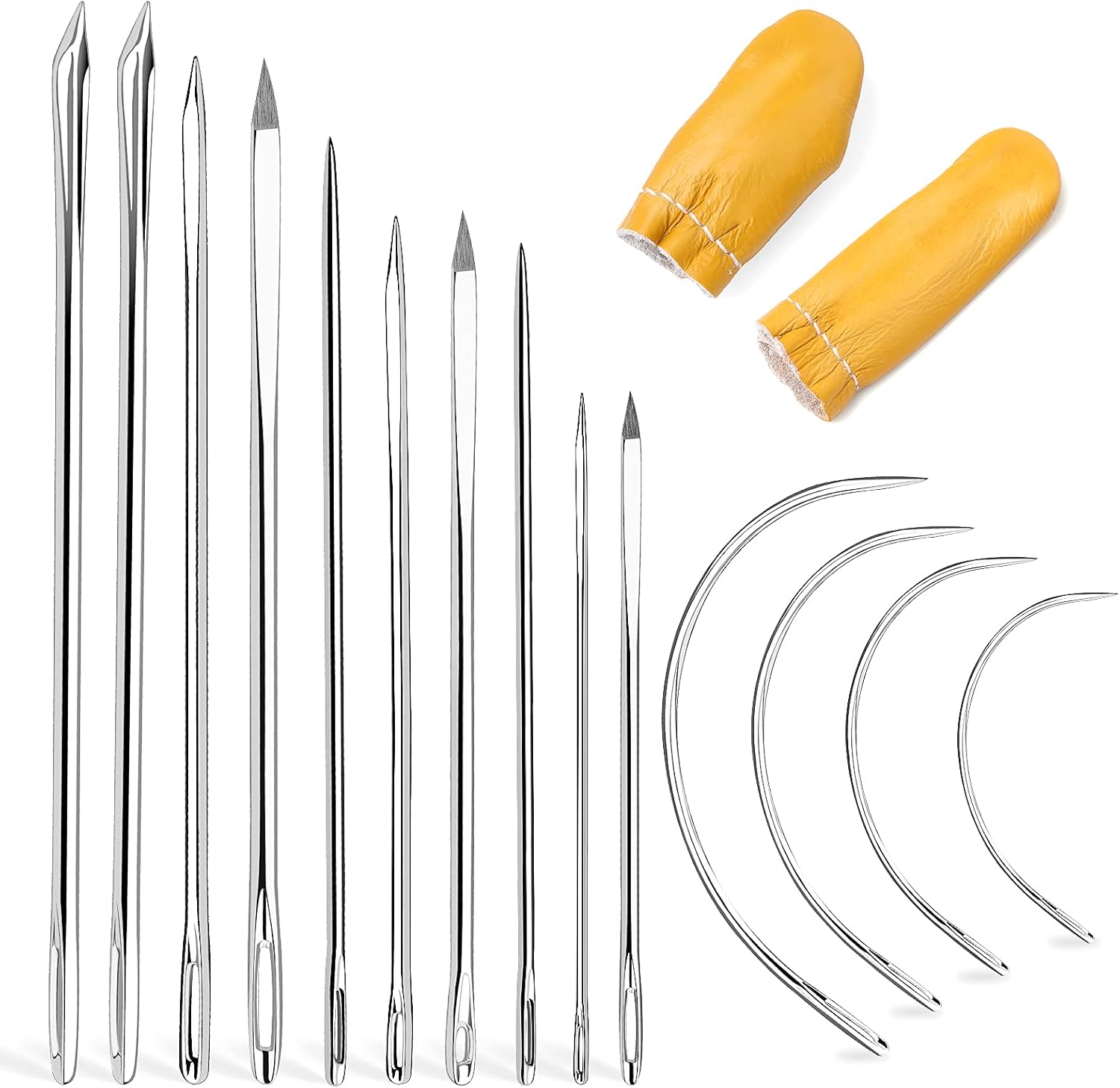 Leather Needle Heavy - IMAZY Hochleistungs-Handnähnadeln aus Leder, großes, scharfe