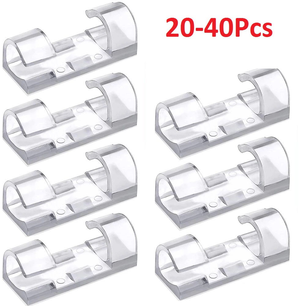 Bobbin Organizer Box - 40PCS Kabel Organizer Clips Kabel Management