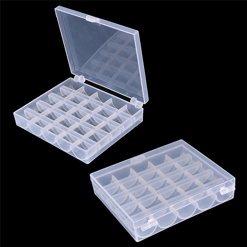 Bobbin Organizer Box - 25-Spulen, leere Spulen, Organizer, Aufbewahrung, Kunststoffbox,