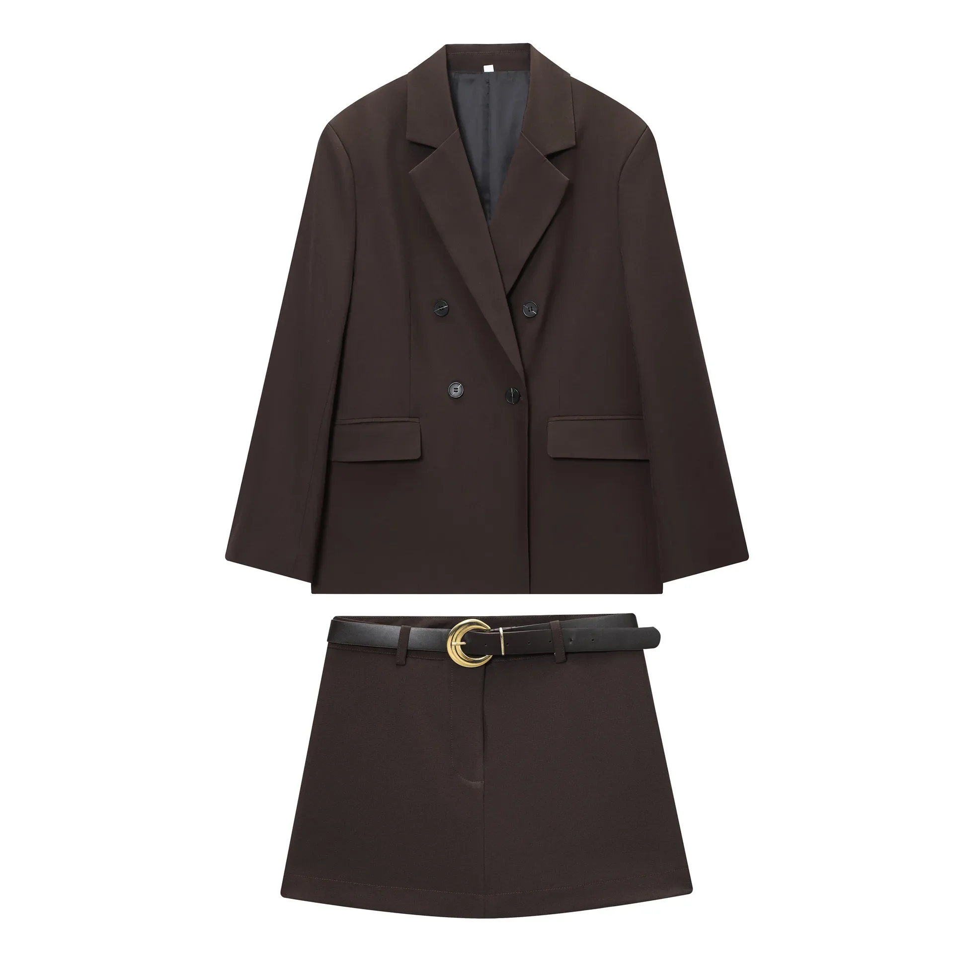 Shoulder Pad Set In - 2026 Europäisches und Amerikanisches Herbst-Damenanzug-Set mit