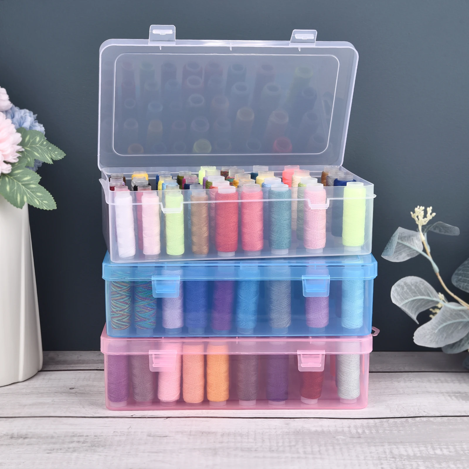 Bobbin Organizer Box - Neue 24 Grids Spool Organizer/42 Achsen