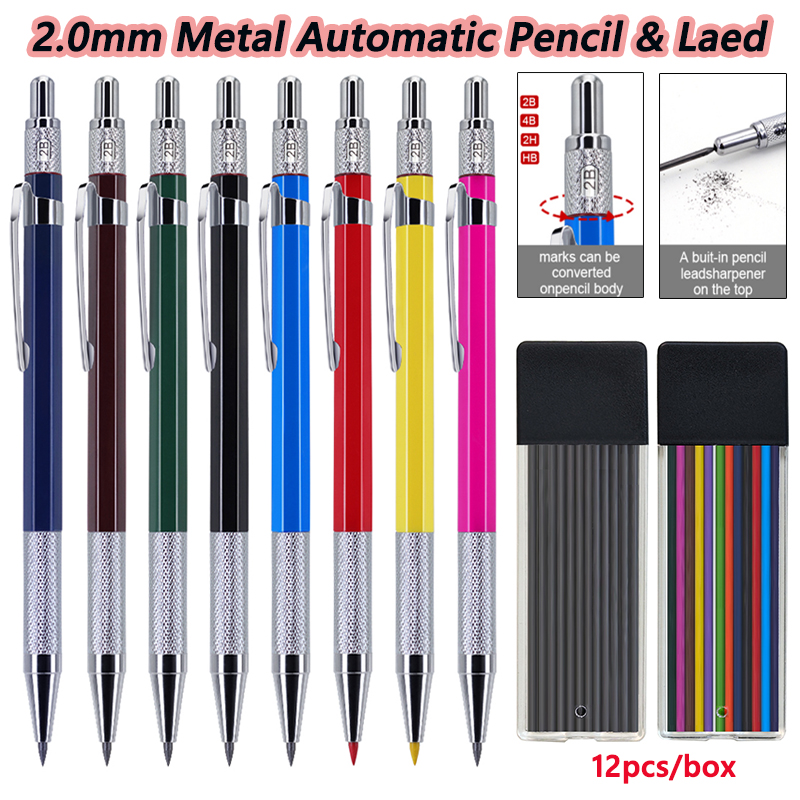 Staedtler Pencil Lumocolor - Neuer mehrfarbiger Druckbleistift aus Metall, 2,0
