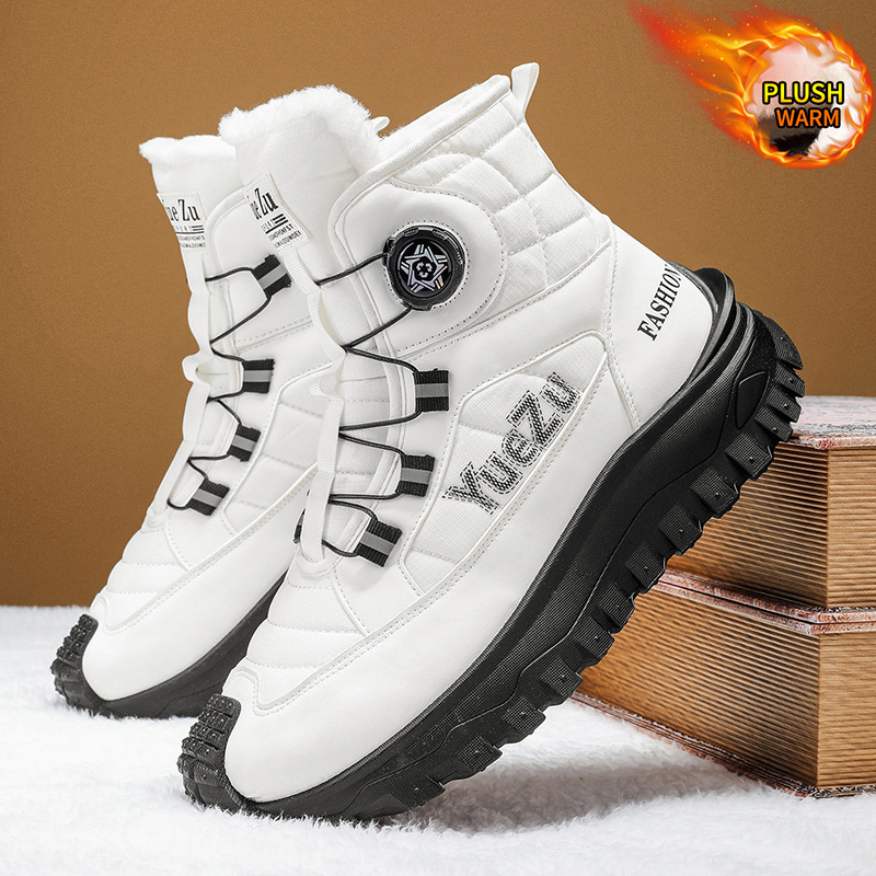 Sewing Fleece - Große Größe Herren Winter Schneestiefel High