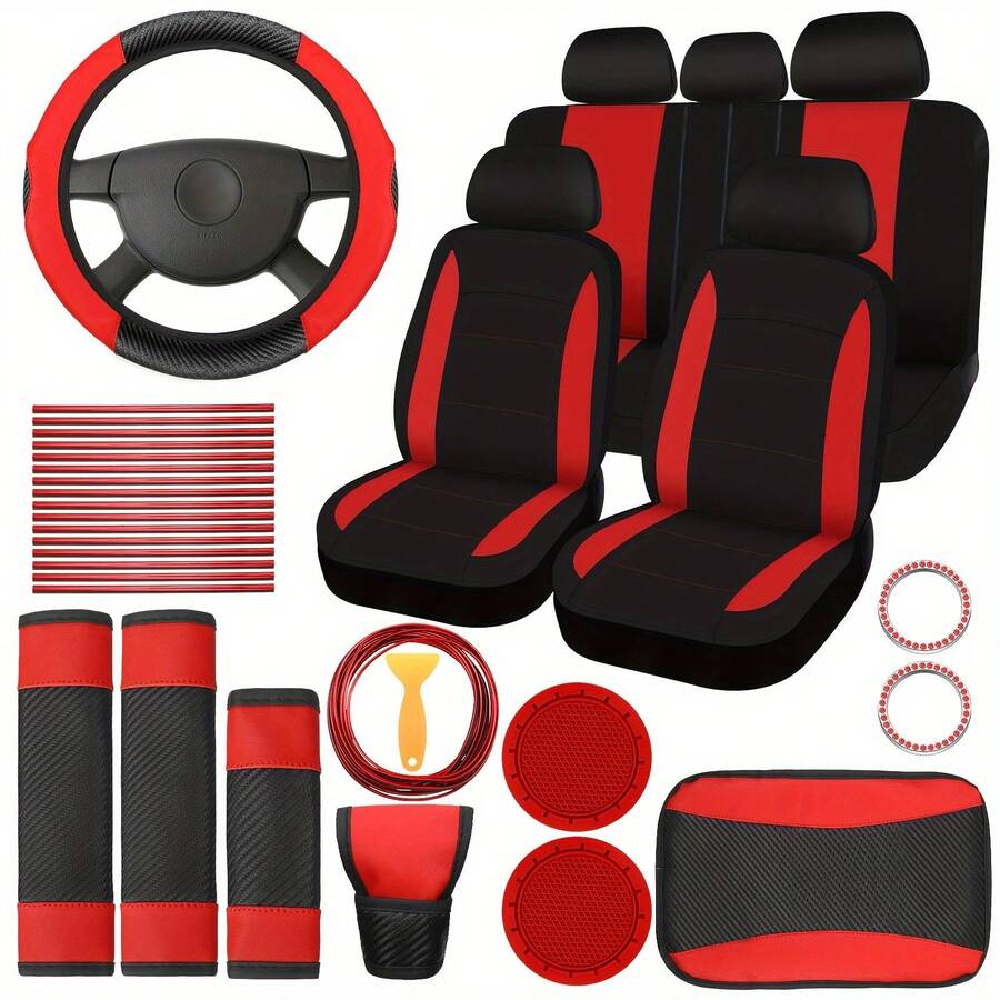 Shoulder Pad Set In - Geeignet für Frauen, 41-teiliges Auto-Innenausstattungsset inklusive