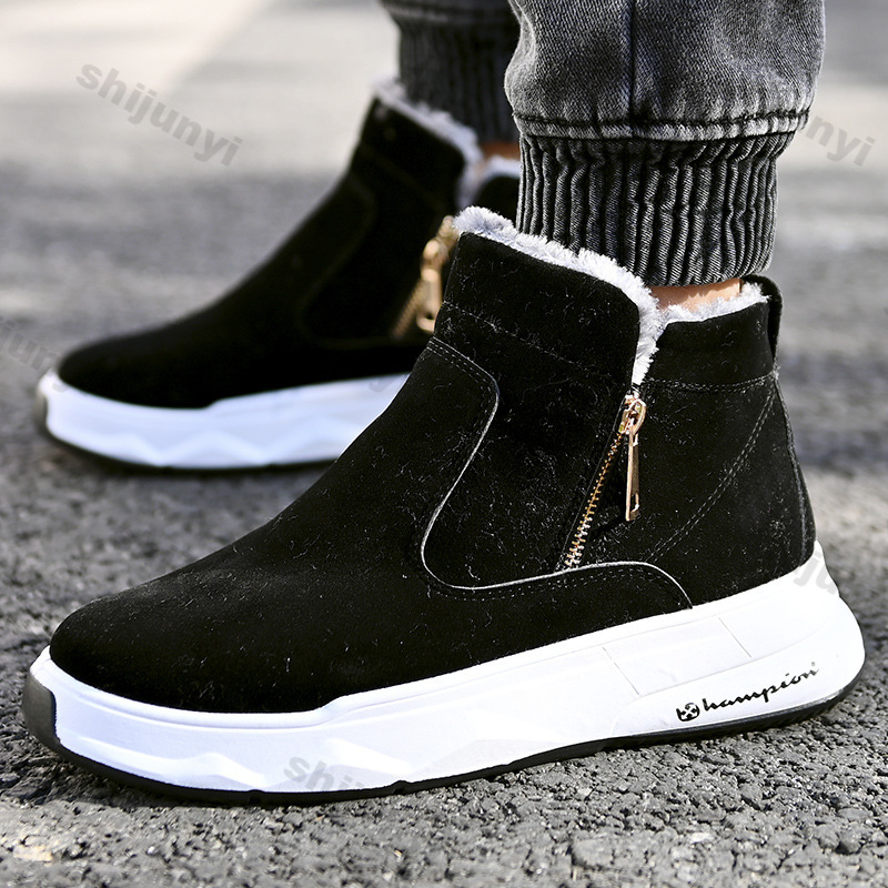 Sewing Zipper - Männer Winter High Top Warm Halten
