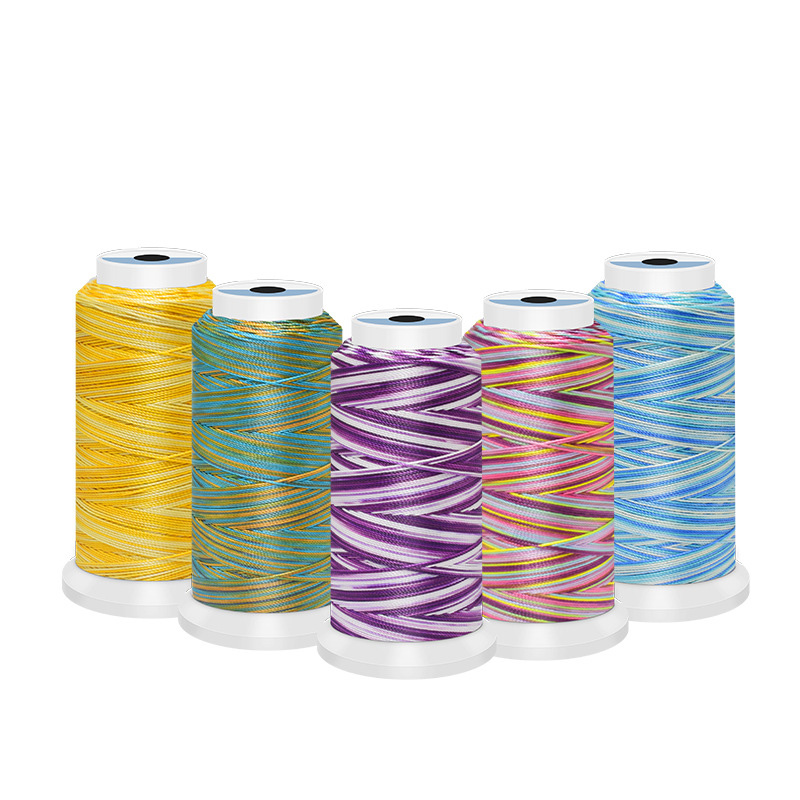Sewing Thread In Textile - 0.5/0.8/1mm Polyester Regenbogen Farben DIY Stickerei