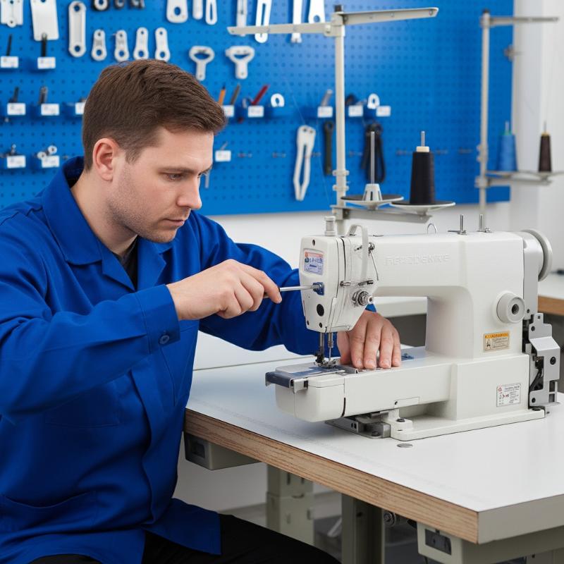 Sewing Thread In Textile - Dreinadel-Fünf-Faden-Zickzack-Nähfuß-Set für Industrienähmaschinen mit Einstellbarer Breitenführung
