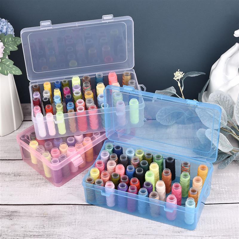 Bobbin Organizer Box - Neue 42-Achsen-Nähgarn-Aufbewahrungsbox Spulen Spule Trage tasche