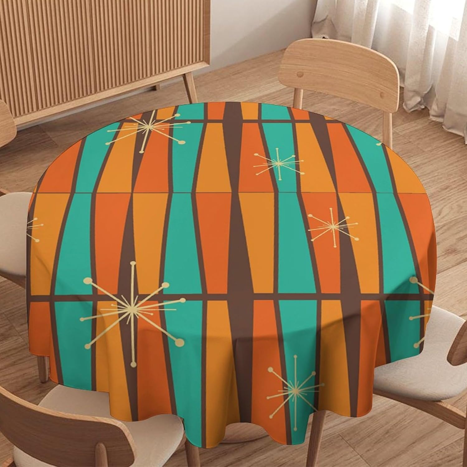 Mid-Century Modern Orange-Gelb – Century Textile & Sewing Supply Hours Bewertung und Preis