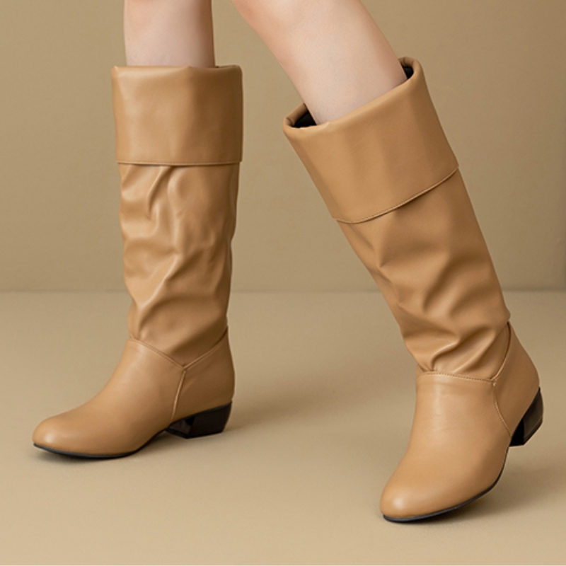 Slip-on-Kniehohe Stiefel, plis – Sewing Fleece Bewertung und Preis