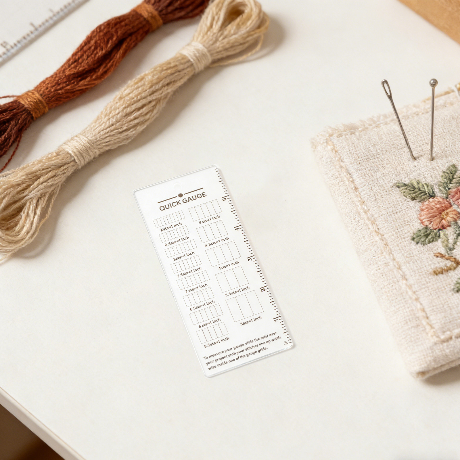 2 Stück Strickmaßstab aus Acry – Sewing Knit Bewertung und Preis