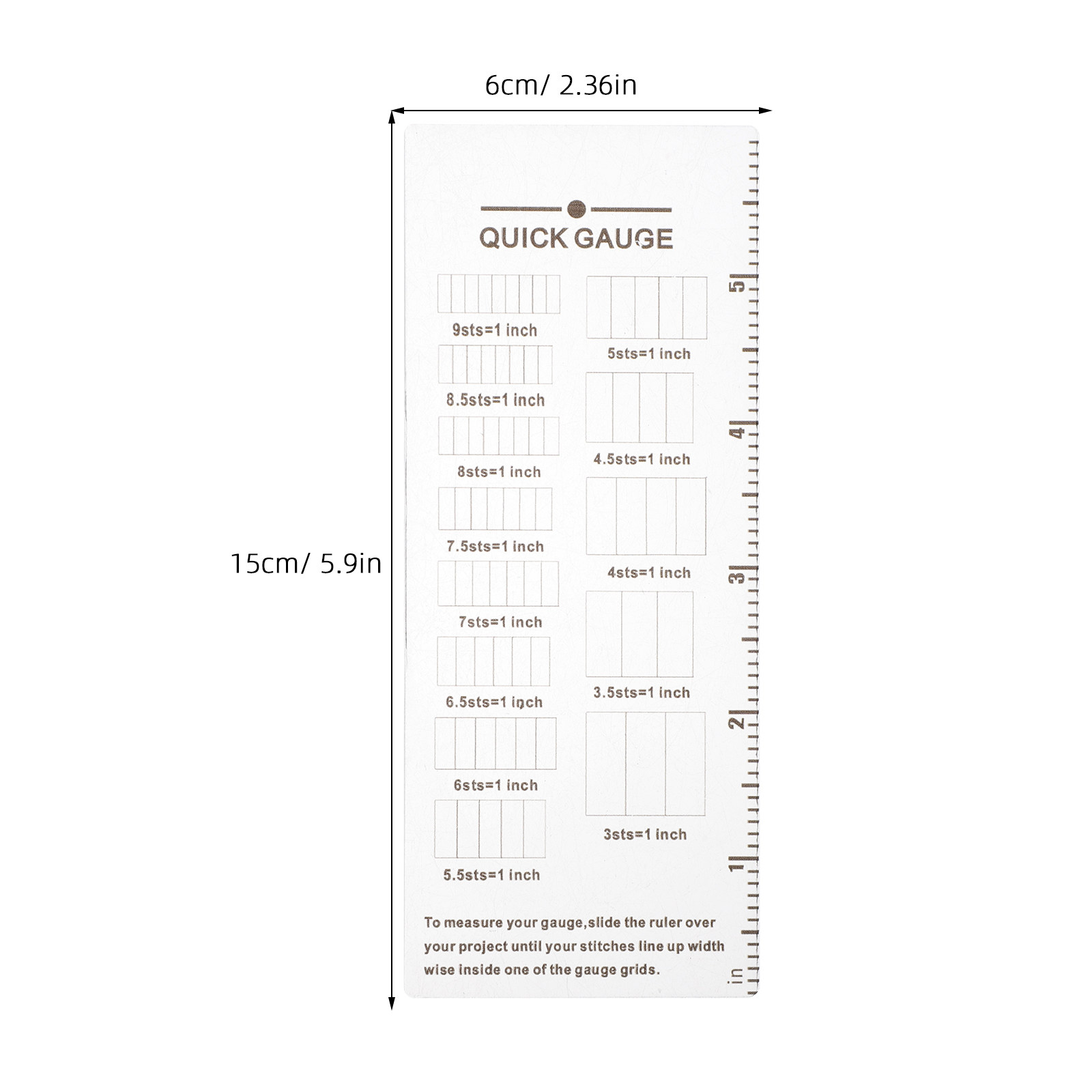 2 Stück Strickmaßstab aus Acry – Sewing Knit Bewertung und Preis