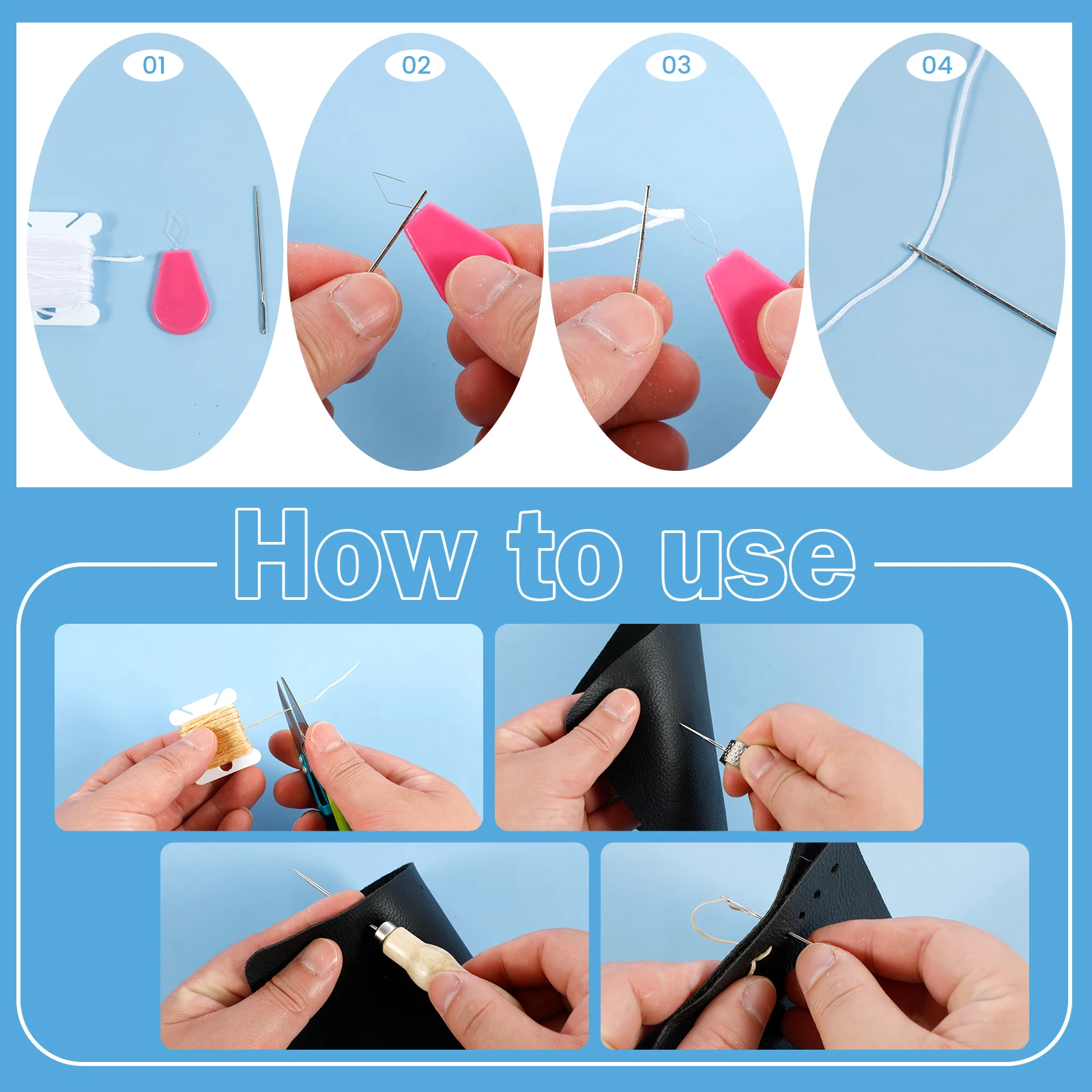 Reparatur-Nähset für Lederpols – Leather Needle Heavy Bewertung und Preis