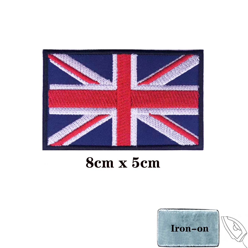 Britische Flagge, UK-Aufnäher, – Velcro Sew On Bewertung und Preis