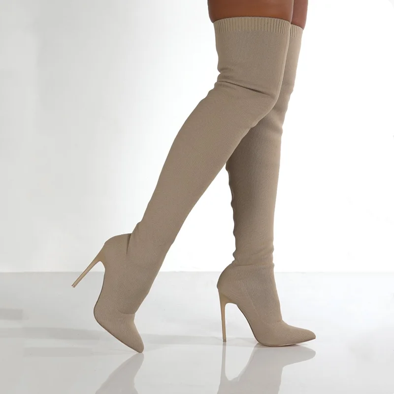 Frauen Herbst Overknee Stiefel – Sewing Knit Bewertung und Preis