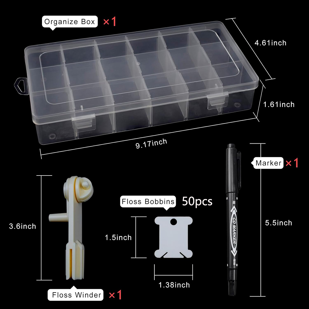 Stickgarn-Organizer mit 18 Fäc – Bobbin Organizer Box Bewertung und Preis