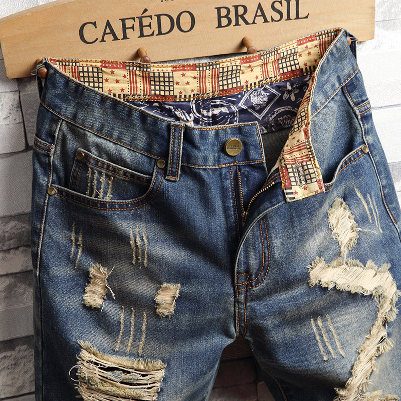 Zerrissene Hip-Hop-Jeans-Short – Sewing Zipper Bewertung und Preis