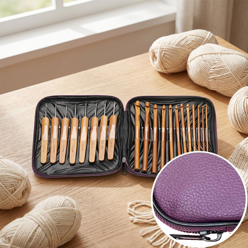 74-teiliges Bambus-Häkelnadel- – Sewing Knit Bewertung und Preis