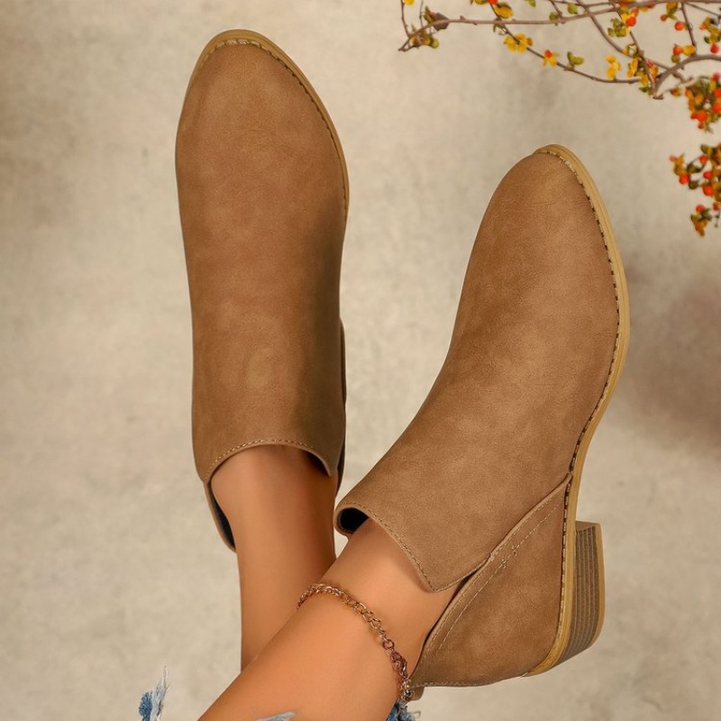 Damen-Stiefeletten, runde Zehe – Sewing Zipper Bewertung und Preis