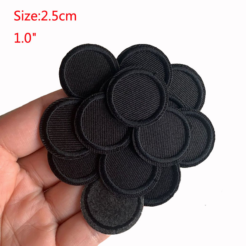 5 Stück schwarze runde Aufnähe – Velcro Sew On Bewertung und Preis
