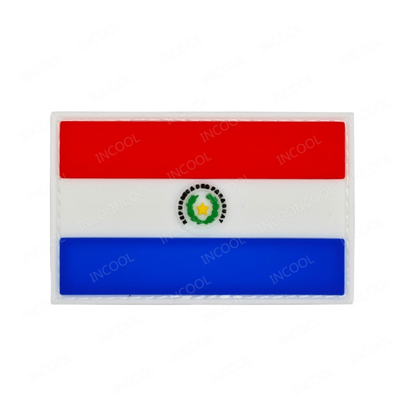 Paraguay-Flagge, bestickter Au – Velcro Sew On Bewertung und Preis