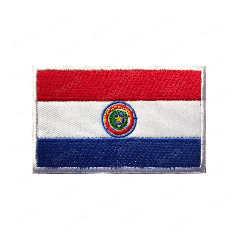 Paraguay-Flagge, bestickter Au – Velcro Sew On Bewertung und Preis