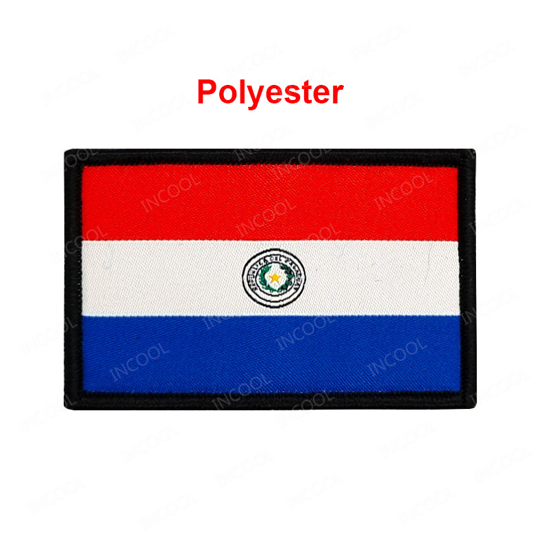 Paraguay-Flagge, bestickter Au – Velcro Sew On Bewertung und Preis