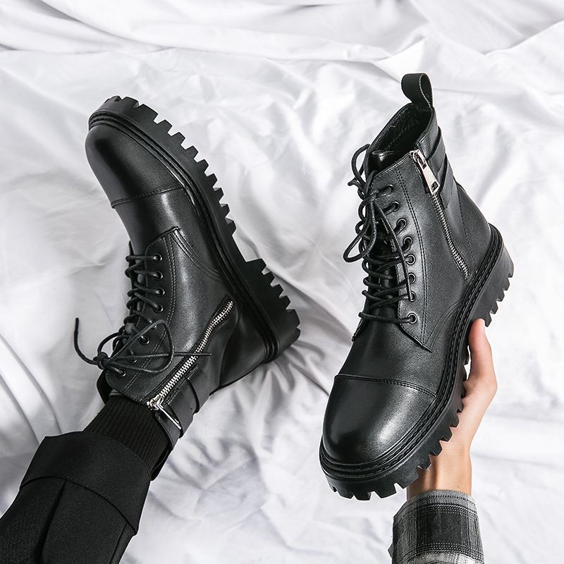 Marken-Herrenstiefel im Naked- – Sewing Zipper Bewertung und Preis