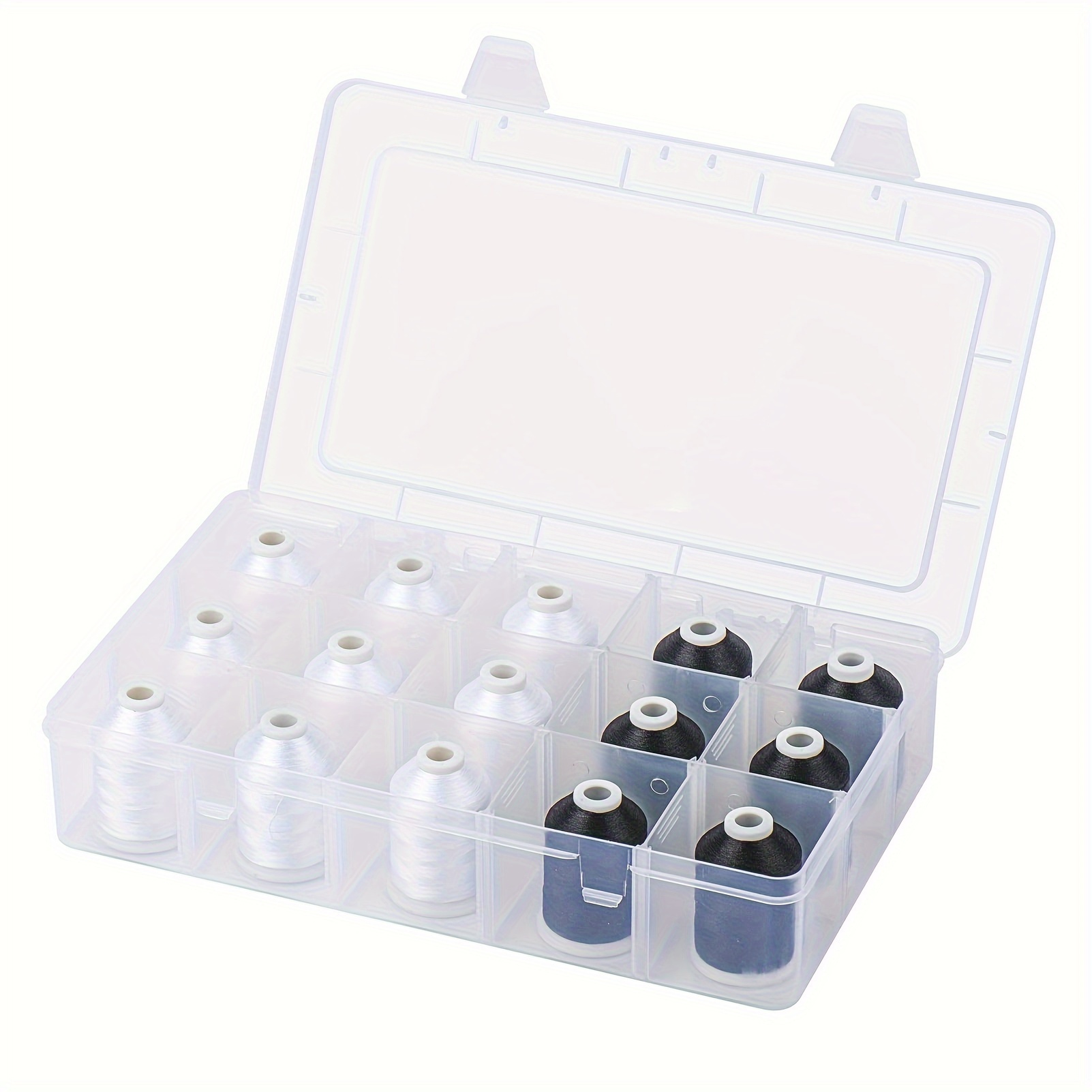 Tragbarer 15-Fächer Nähgarn-Or – Bobbin Organizer Box Bewertung und Preis