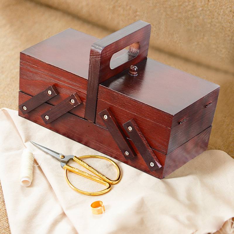 Tragbare Faltbare Holz Nähen B – Bobbin Organizer Box Bewertung und Preis