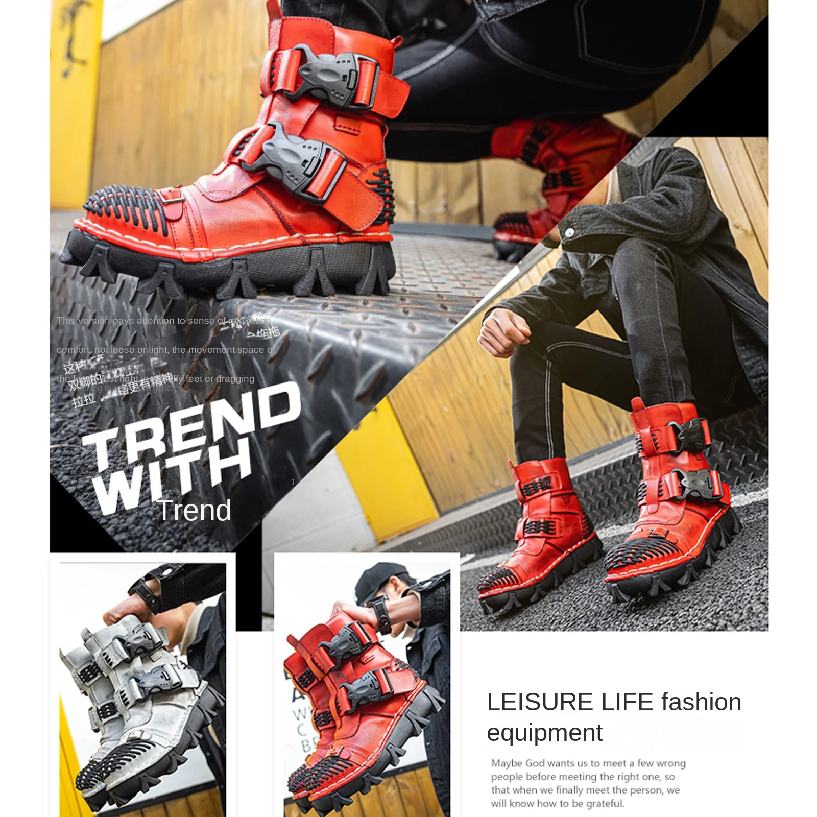 Herren-Motorradstiefel aus ech – Sewing Latex Bewertung und Preis