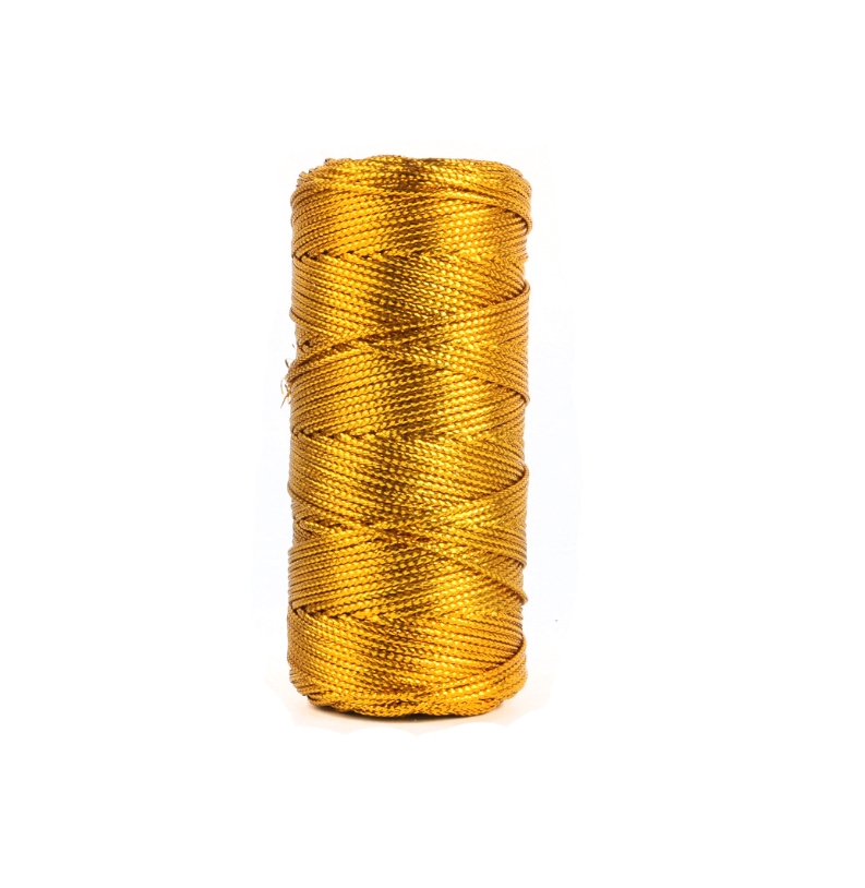 Gold und Silber Makramee Korde – Sewing Thread In Textile Bewertung und Preis