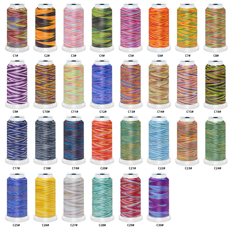 0.5/0.8/1mm Polyester Regenbog – Sewing Thread In Textile Bewertung und Preis