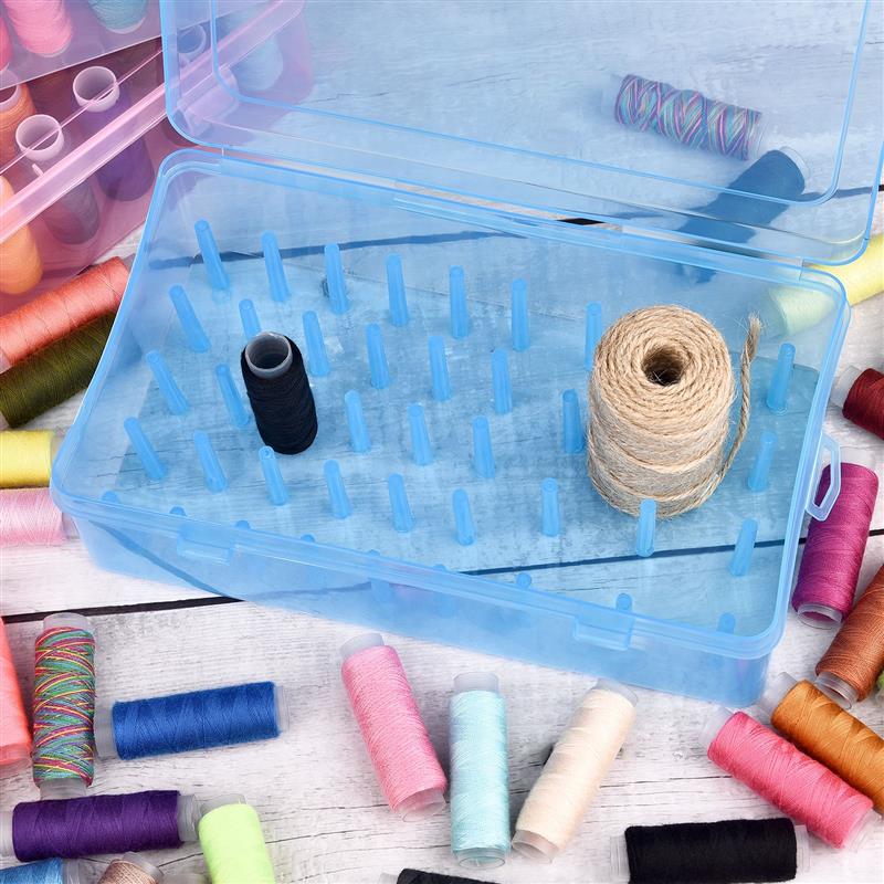 Neue 42-Achsen-Nähgarn-Aufbewa – Bobbin Organizer Box Bewertung und Preis